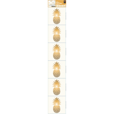 Декоративен стикер за плочки 'Golden Ananas' - 6 бр., 15х15 см