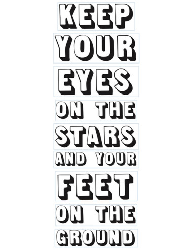 Декоративен стикер 'Keep your eyes on the Stars', 2...