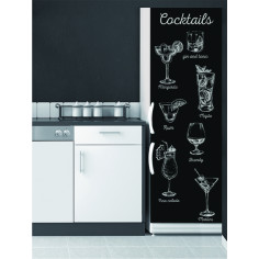 Imagén: Декоративен стикер за хладилник Чаши за коктейл - 59,5х180 см