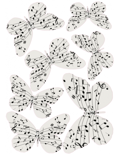Декоративен стикер '3D Пеперуди' - 7 пеперуди с различни размери - 8x6,5 см или 14х11 см