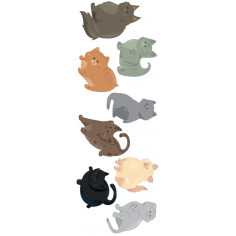 Imagén: Декоративен стикер Cats - 68х24 см