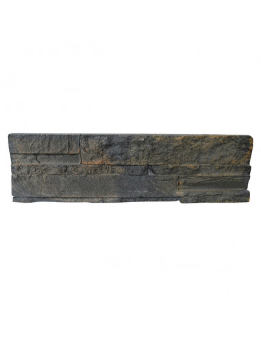 Стенна облицовка Terra Vulcano - 11,2 x 39 cm, антрацит, изкуствен камък, 1.05 кв. м/пак.
