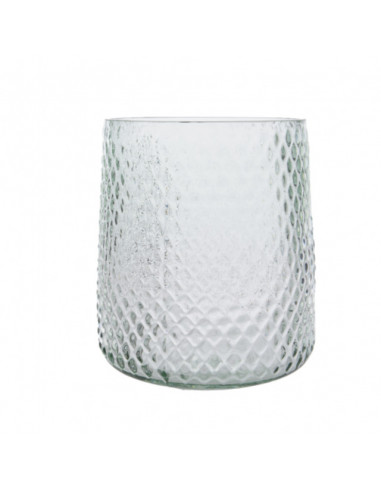 Свещник - 19х19 см, стъклен