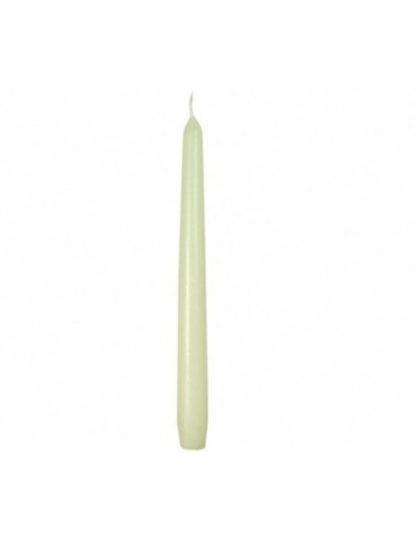 Декоративна свещ - Конус, екрю, 23х245 мм