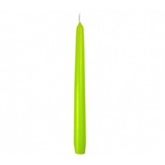 Декоративна свещ - Конус, зелена, 23х245 мм