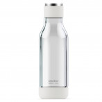 Двустенна бутилка “INNER PEACE“ - стъкло/тритан - 500 мл - прозрачна - asobu