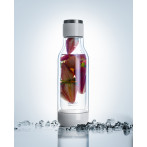 Двустенна бутилка “INNER PEACE“ - стъкло/тритан - 500 мл - прозрачна - asobu