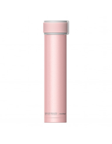Двустенна термо бутилка “SKINNY MINI“ - 230 мл - цвят розов - asobu