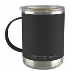 Термо чаша с керамично покритие “ULTIMATE“ - 360 мл - цвят черен - asobu
