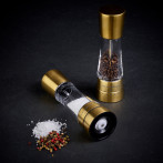 Комплект мелнички за сол и пипер “DERWENT MAT GOLD“ - 19 см. - с механизъм за прецизност - cole & mason