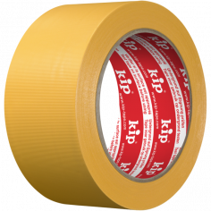 Защитна самозалепваща PVC лента Kip - 33 м, 50 мм, жълта, набраздена