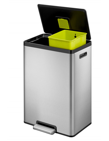Кош за разделно събиране на отпадъци с педал “ECOCASA II“ - 2 х 20 литра - мат - EKO
