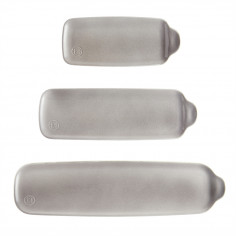 Комплект от 3 броя керамични плочи "APPETIZER SET" - цвят сив - EMILE HENRY