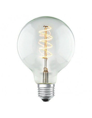 LED крушка Transparent - 4 W, Е27 G95, 2200 К, 160 lm, Ø9,5 см