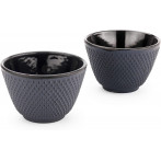 Комплект от 2бр чугунени чаши за чай “Xilin“ - тъмно сини - BREDEMEIJER