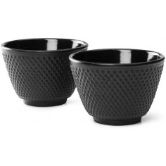 Комплект от 2бр чугунени чаши за чай “Jang“ - цвят черен - BREDEMEIJER