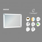 Огледало с LED осветление Camargue Anouk - ШхВ 60х80 см, IP44, с нагревател против изпотяване