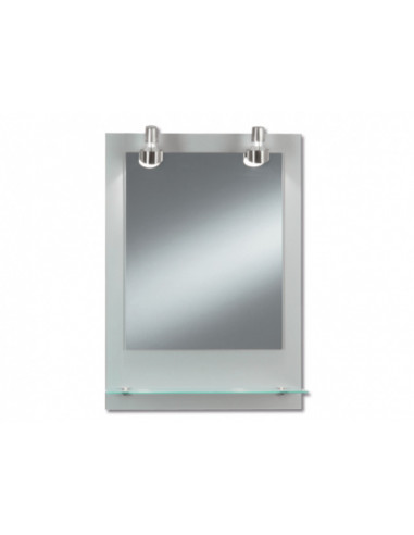 Огледало с халогенно осветление Form Pascal - ШхВ 50х70 см, IP20, с полица