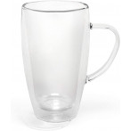Комплект от 2 бр двустенни стъклени чаши - 295 мл