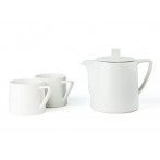 Керамичен чайник “Lund“ - 1л - цвят бял