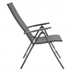 Градински стол - 68x61x110 см, сгъваем, антрацит