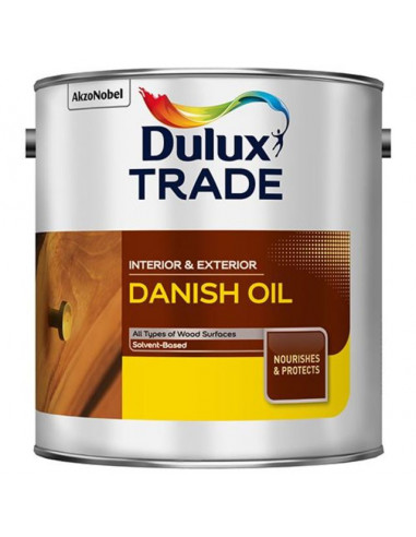 Масло за дърво Danish Oil Dulux, безцветен мат, 2,5 л