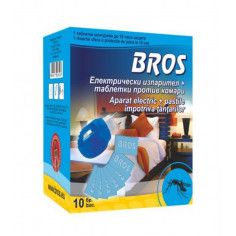 Електрически изпарител против комари Bros - 10 таблетки