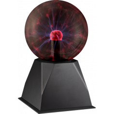 Imagén: LED настолна лампа Globo Plasma - Ø127 мм, 205 мм, черен, прозрачен