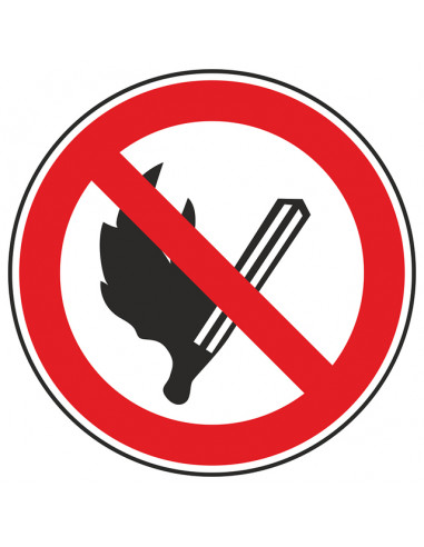 Табела „Забранено паленето на огън“ - 12x12 см