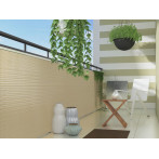 Екран за балкон и ограда от полиратан -  0,9х3 м - RD 18 цвят крем