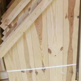 Ъглов рафт - ляв и десен, 85 x 50 см, дървен