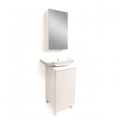 Комплект мебел за баня Перла - Шкаф под умивалник, огледален шкаф