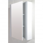 Огледален шкаф Силви - 13х55х70 см, PVС, бял, 1 огледална врата