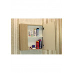 Огледален шкаф Радост 60 - 14х60х60 см, PVC, цвят дъб, 1 огледална врата