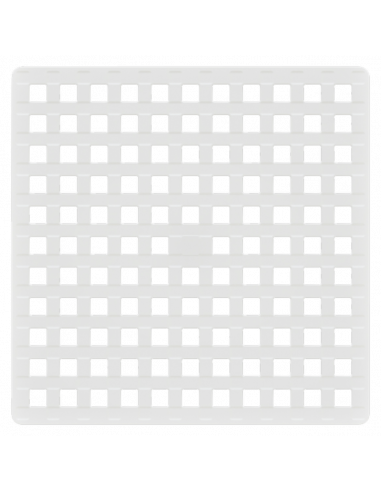 Противохлъзгаща постелка за баня Square - 53х53 см, бяла, PVC