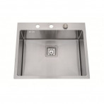 Кухненска мивка Inter Ceramic 6052 - 60х50 см, алпака, сребриста