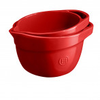 Керамична купа за смесване "MIXING BOWL"  - 2,5 л - цвят червен