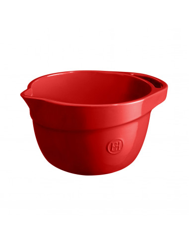 Керамична купа за смесване "MIXING BOWL"  - 3,5 л - цвят червен