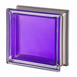 Стъклени тухли - Виолетови 19x19x8 см