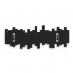 Закачалка за стена с 5 бр. закачалки “STICKS“ - цвят черен