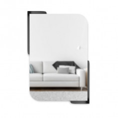 Огледало за стена с рафтове “ALCOVE“ - цвят черен