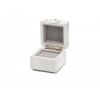 Луксозна кутия със посребрени елементи за венчални халки