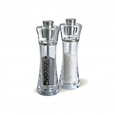 Комплект мелнички за сол и пипер “ROMA“ - 16,5 см. - с акрилна поставка