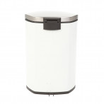 Кош за разделно събиране на отпадъци с педал “SHELL“ - 2 х 22 литра - бял