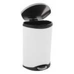 Кош за отпадъци с педал “SHELL“ - 50 литра - бял