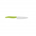 Комплект керамичен нож с белачка - цвят зелен