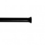 Телескопичен корниз за пердета и завеси - CHROMA - цвят черен - размер 91-137 см