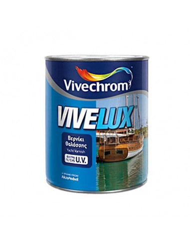 Лак за яхти Vivechrom Vivelux - 0,750 л, безцветен, гланц