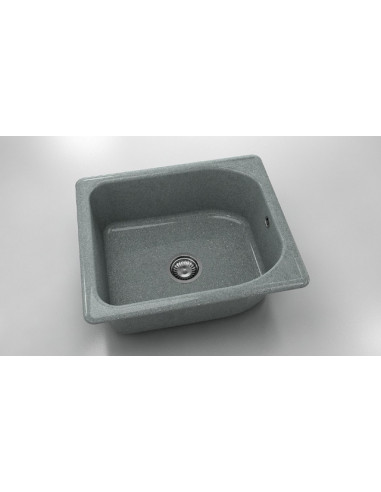 Кухненска мивка 251 - 60х51 см, граниксит, сива