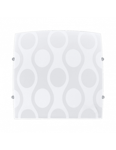 Плафон Luxera Tapssglass - 1xЕ27, 60W, бял
